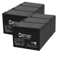 Mighty Max Battery 12V 8Ah Battery Replaces BB BP7.5-12, BB HR8-12, HR9-12T2 - 6 Pack ML8-12MP6111513391574